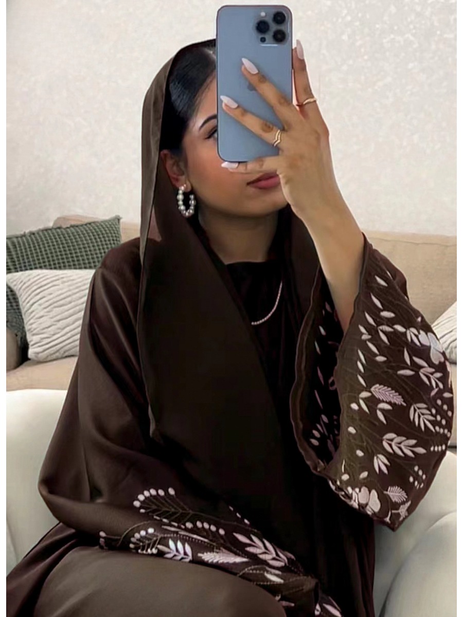 Embroidery Arabic - عباية نسائية تركية ، مغربية ،