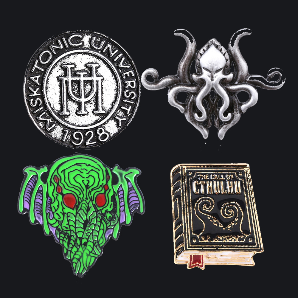 Embroidery University - العتيقة Cthulhu دبابيس بروش ريترو H.P.