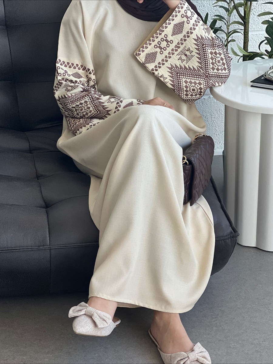 Embroidery Arabic - عباية إسلامية للعيد للنساء فساتين مطرزة