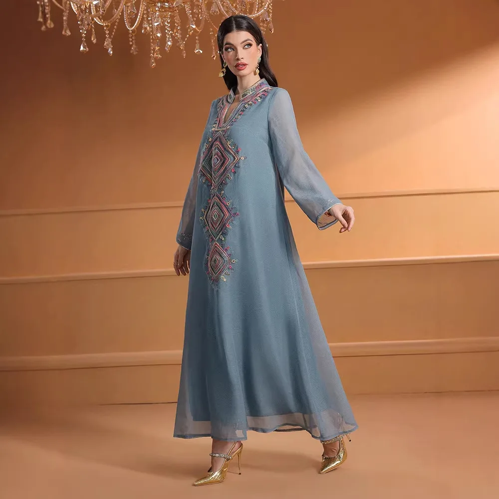 فستان مسلم مطرز لرمضان 2026، ع - مراجعة Embroidery Arabic وسعره
