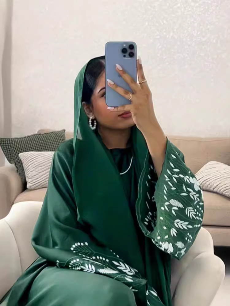 عباية نسائية تركية ، مغربية ،  - مراجعة Embroidery Arabic وسعره
