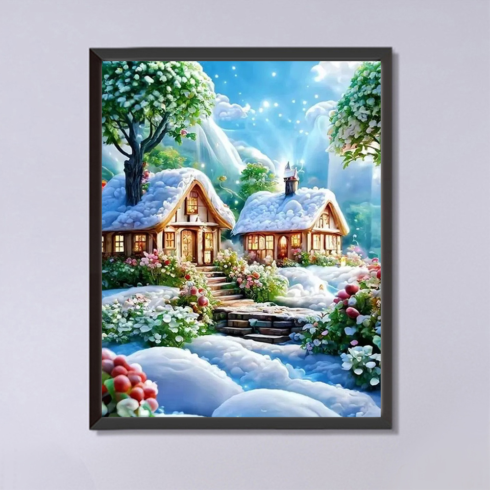 لوحة ماسية من فسيفساء Momoart  - مراجعة Embroidery Room وسعره