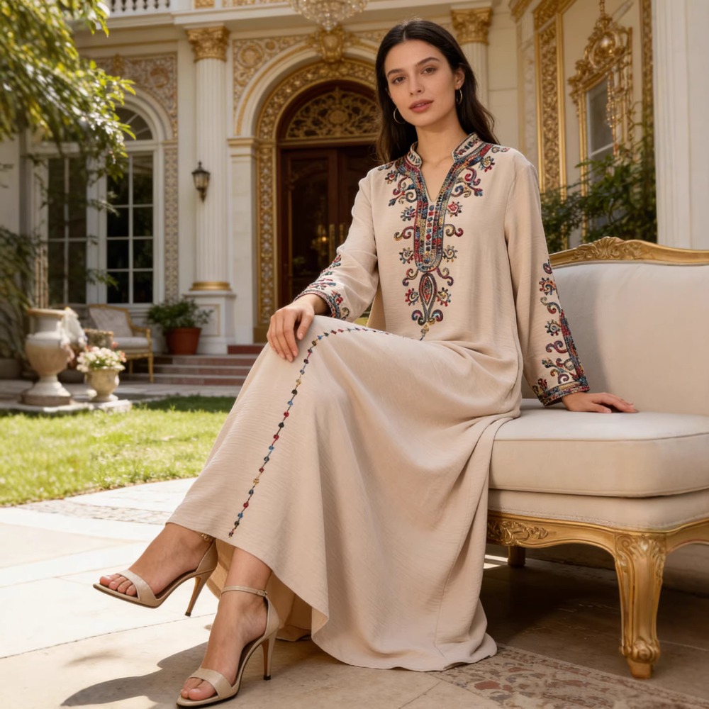 عباية إسلامية للنساء فساتين ال - مراجعة Embroidery Arabic وسعره