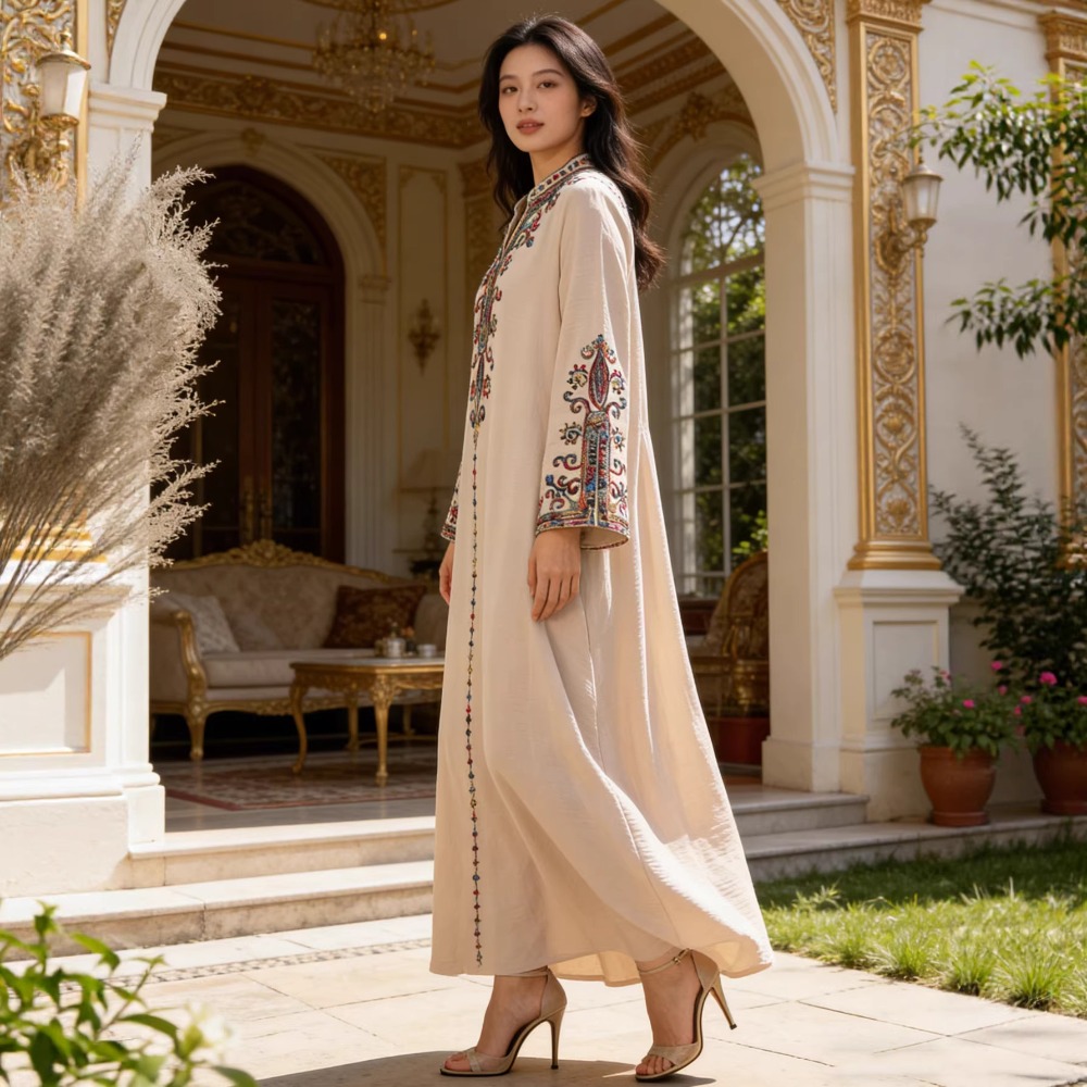عباية إسلامية للنساء فساتين ال - مراجعة Embroidery Arabic وسعره