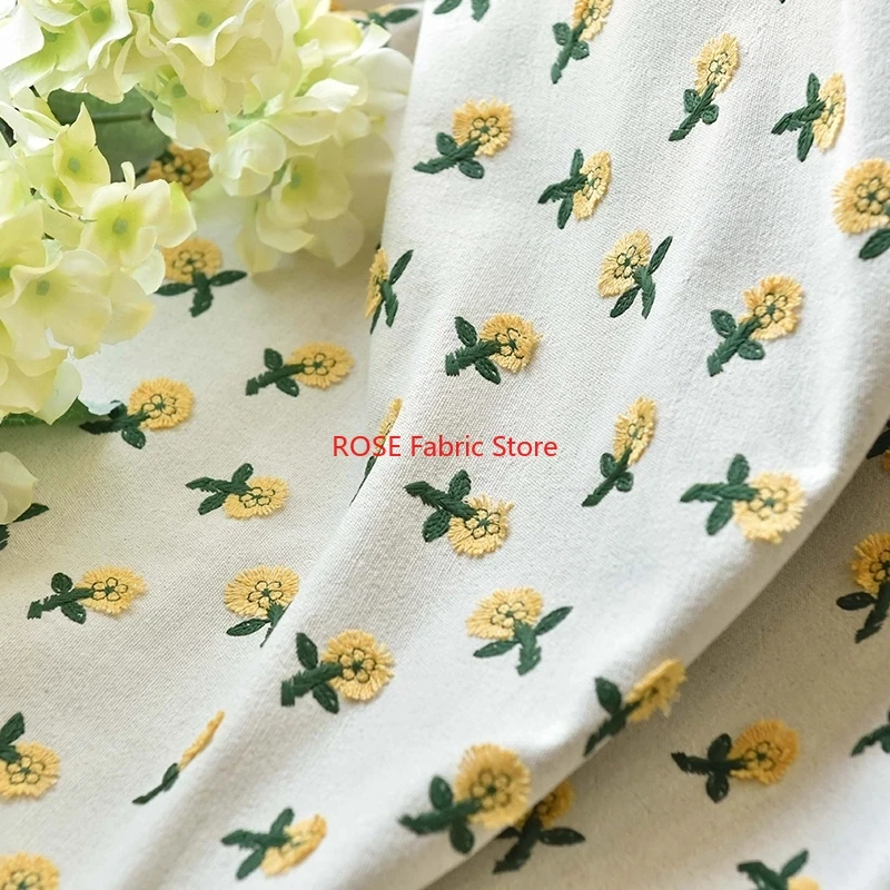 Ins-Inspired 3D زهرة صفراء صغي - مراجعة Embroidery Yellow Flower وسعره