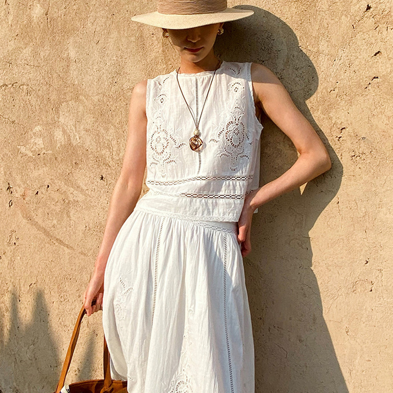 بلوزة نسائية صيفية كاجوال بتصم - مراجعة Embroidery Vest وسعره