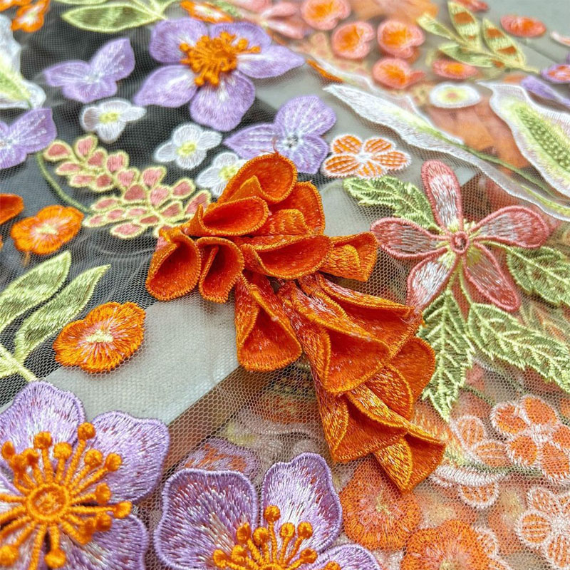عالية الكثافة الرياح الصفراء ا - مراجعة Embroidery Yellow Flower وسعره