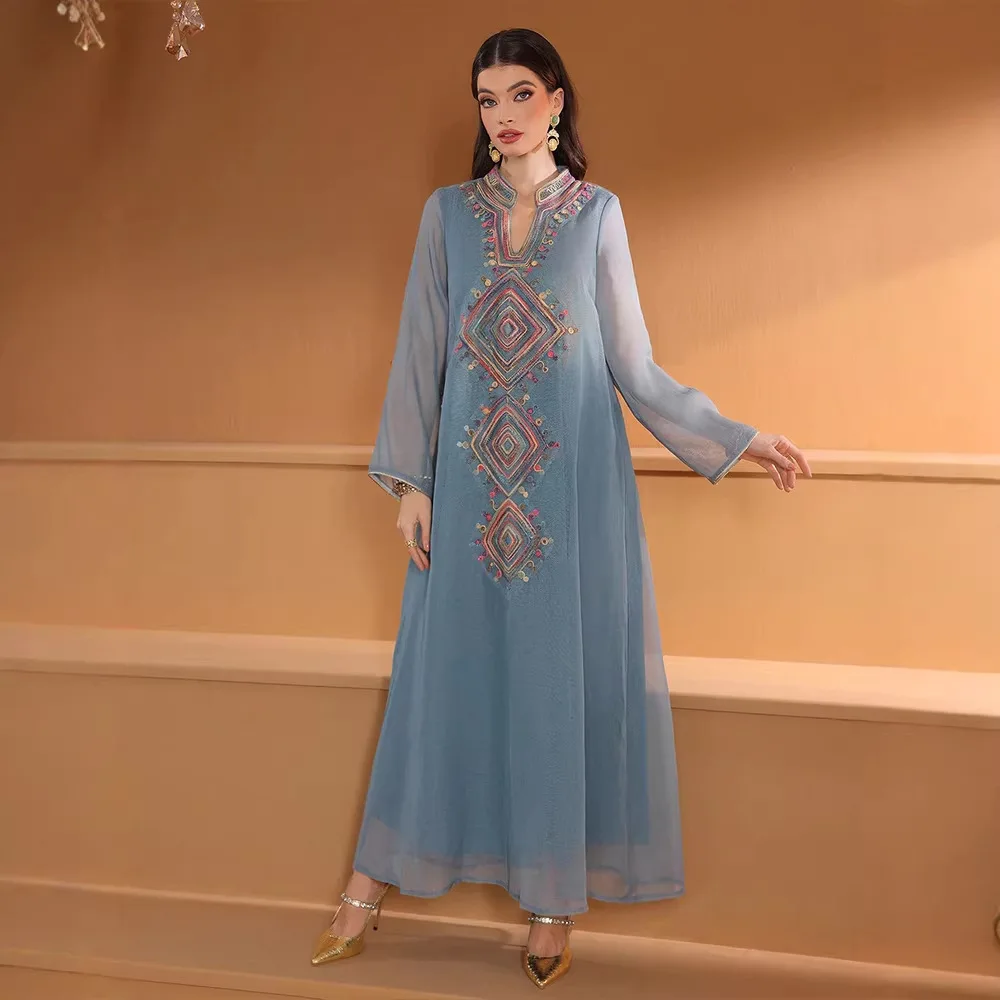 فستان إسلامي مطرز لرمضان 2026، - مراجعة Embroidery Arabic وسعره