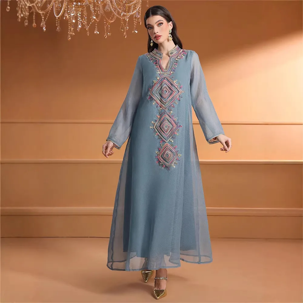 فستان إسلامي مطرز لرمضان 2026، - مراجعة Embroidery Arabic وسعره