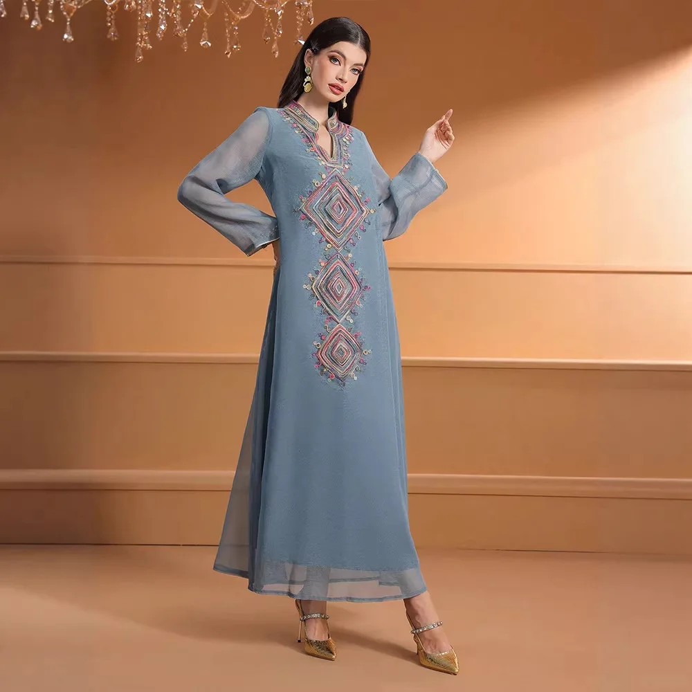 فستان إسلامي مطرز لرمضان 2026، - مراجعة Embroidery Arabic وسعره