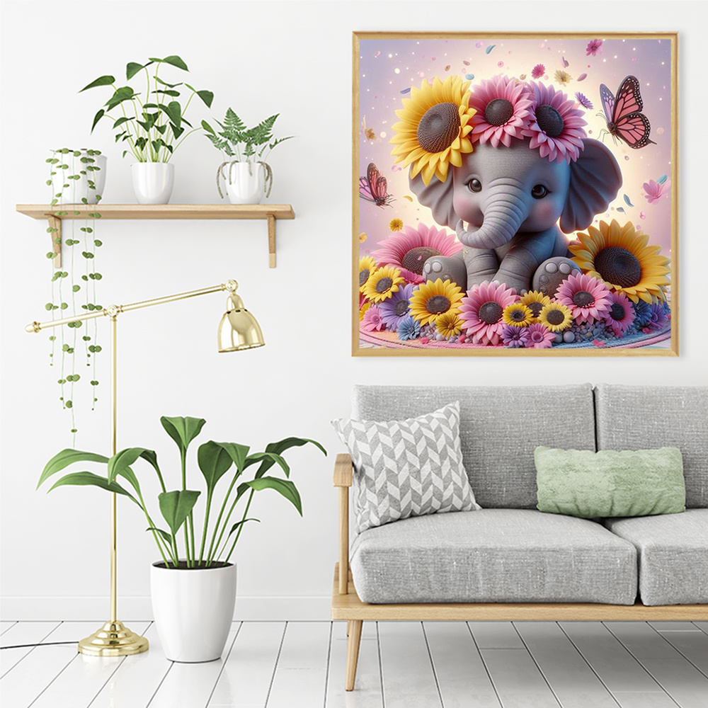 لوحة ماسية من Evershine-Elepha - مراجعة Embroidery Room وسعره