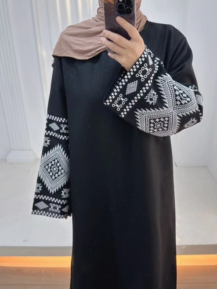 عباية إسلامية للعيد للنساء فسا - مراجعة Embroidery Arabic وسعره