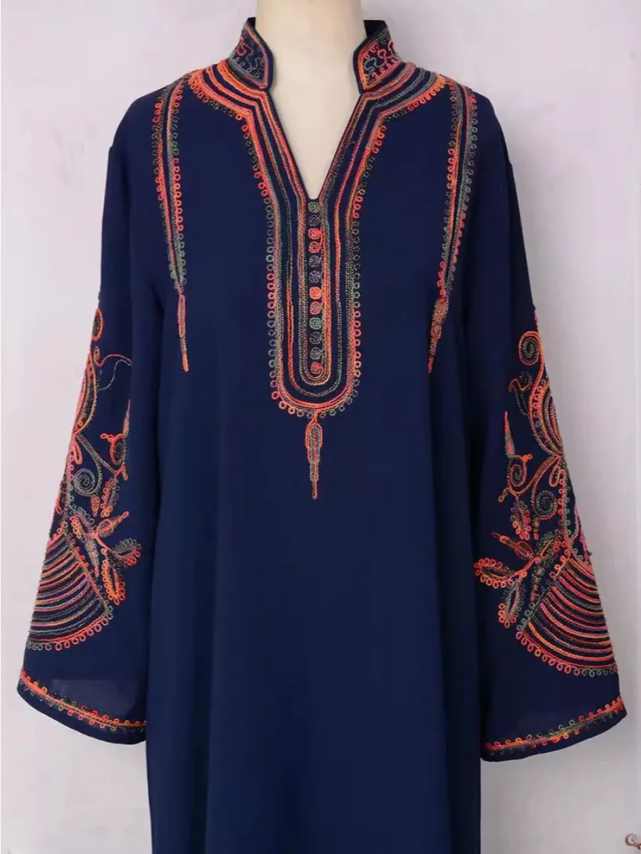 عباية قفطان مغربي للنساء فساتي - مراجعة Embroidery Arabic وسعره