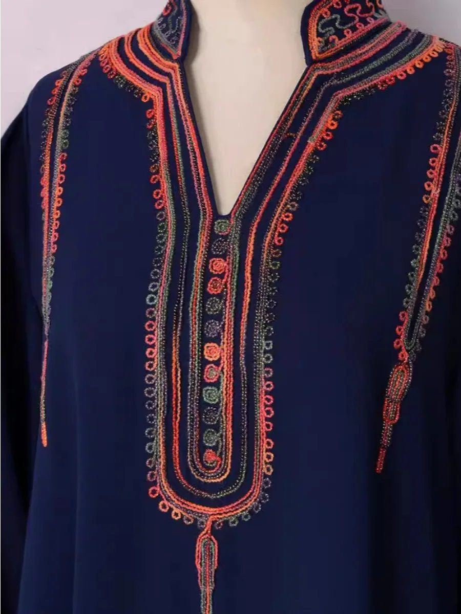 عباية قفطان مغربي للنساء فساتي - مراجعة Embroidery Arabic وسعره